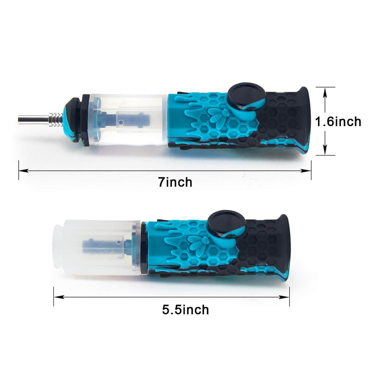Silicone Honeycomb Honey Straw 7" - Discreet Smoker