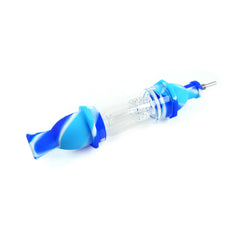 Silicone Nectar Collector Dab Straw with Water Filter - Discreet Smoker