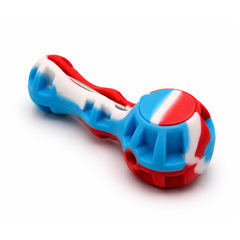 SILICONE SPOON PIPE WITH GLASS BOWL - Discreet Smoker