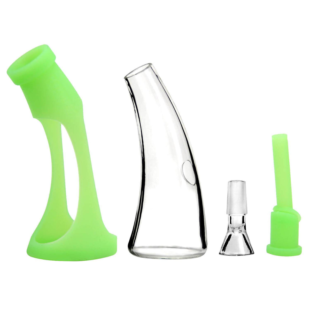 Mini Horn Glow In The Dark Bong - Discreet Smoker