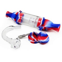 Silicone Glass Dab Straw Full Kit - Discreet Smoker