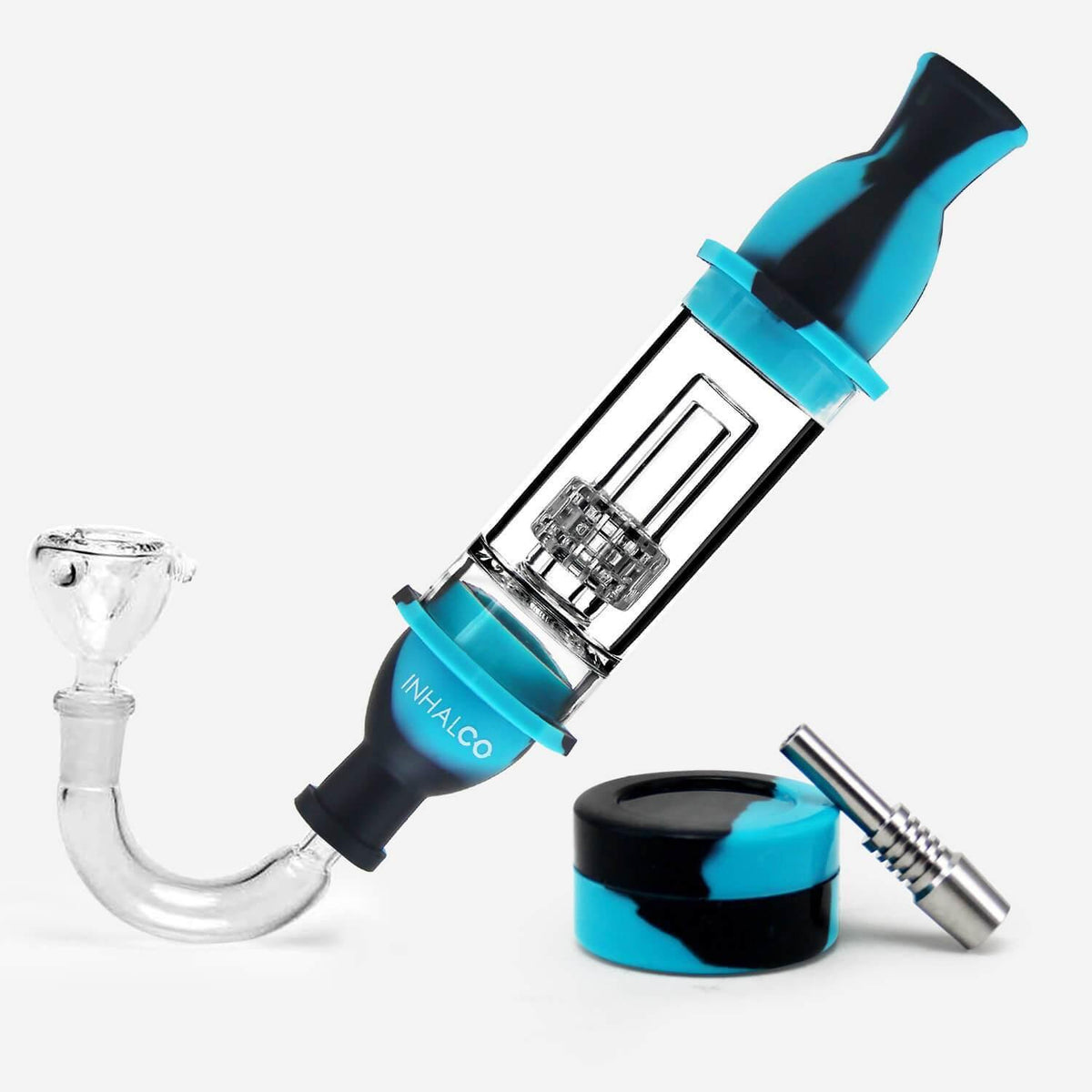 Silicone Glass Nectar Collector Kit - Discreet Smoker