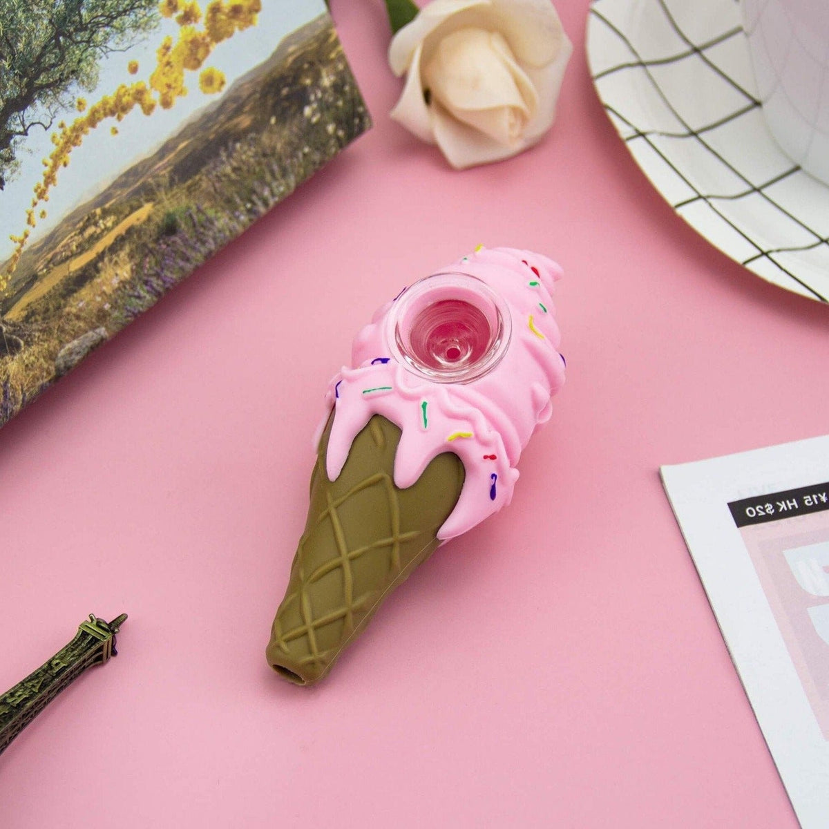 Silicone Ice Cream Pipe - Discreet Smoker