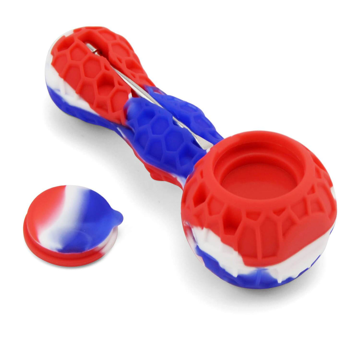 Silicone Pipe With Glass Bowl - Discreet Smoker