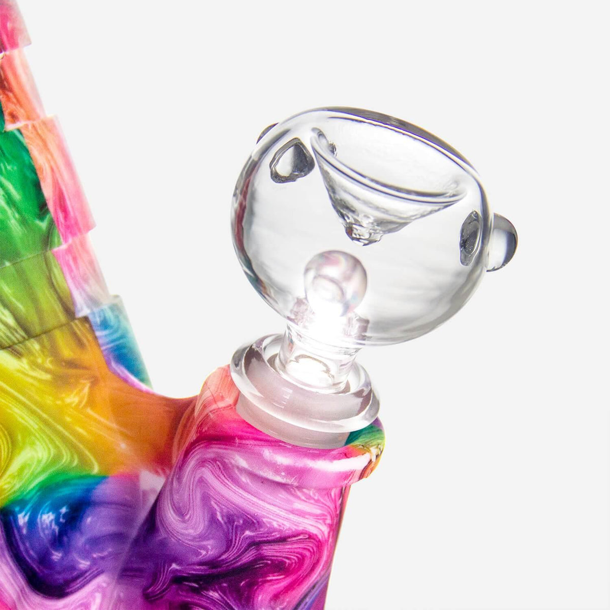 Tilted Silicone Tree Perc Bong - Discreet Smoker