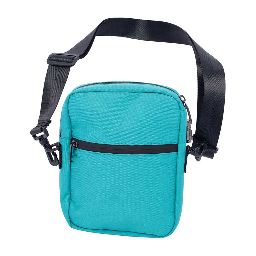 8.5IN X 7IN X 1.5IN SMELLPROOF BAG - TURQUOISE - Discreet Smoker