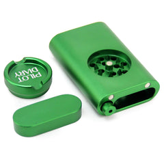 One Hitter Dugout With Grinder - Discreet Smoker