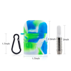 Silicone One Hitter Dugout Set - Discreet Smoker
