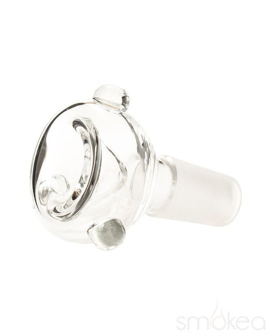 SMOKEA 18mm Glass on Glass Bubble Bowl - Discreet Smoker