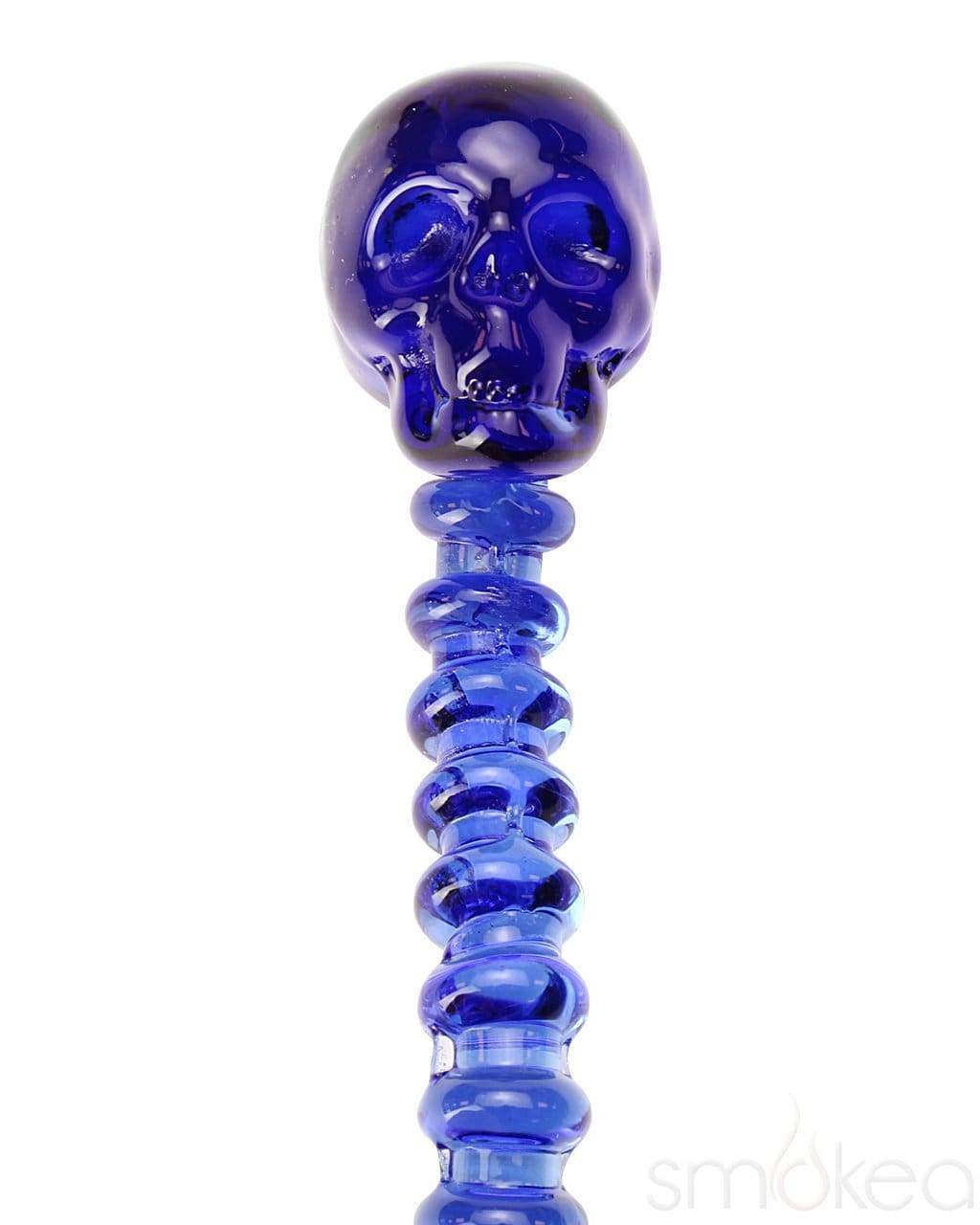 SMOKEA Colored Glass Skull Dab Tool - Discreet Smoker