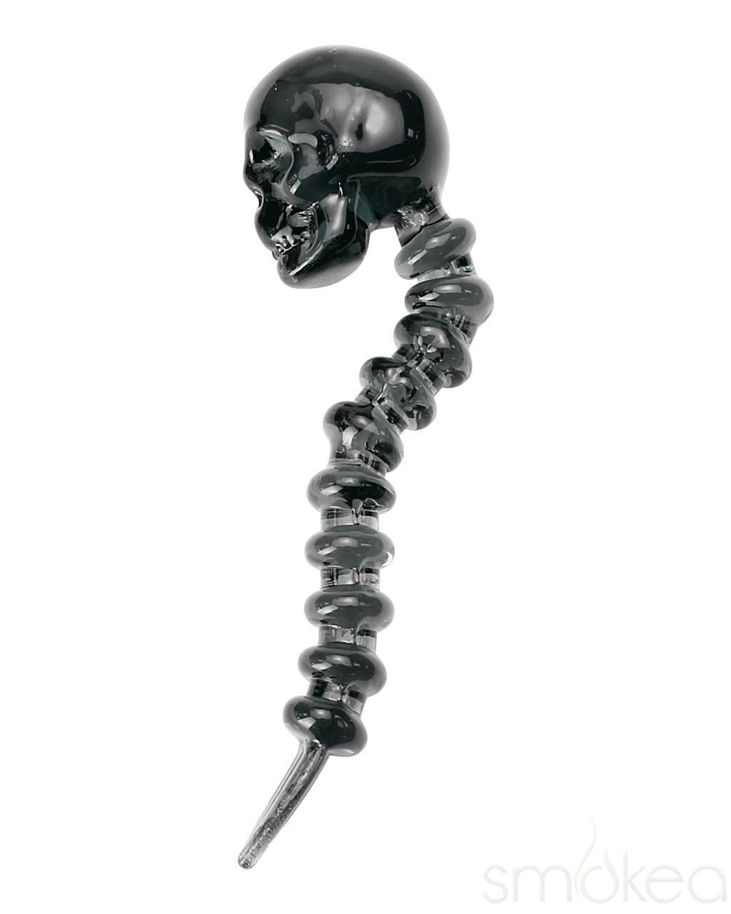 SMOKEA Colored Glass Skull Dab Tool - Discreet Smoker