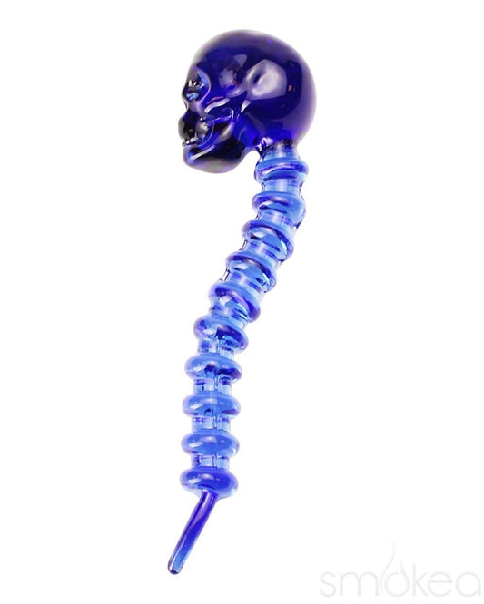 SMOKEA Colored Glass Skull Dab Tool - Discreet Smoker