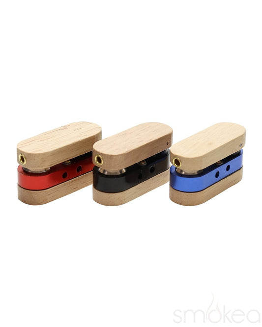 SMOKEA Rotatable Wood Pocket Pipe - Discreet Smoker