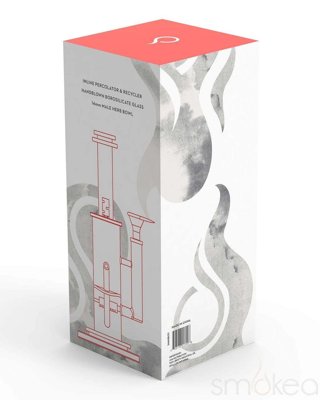 SOUL 12" Inline Recycler Bong - Discreet Smoker