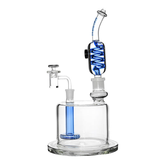 Spiral Coil Bong and Dab Rig Combo - Discreet Smoker