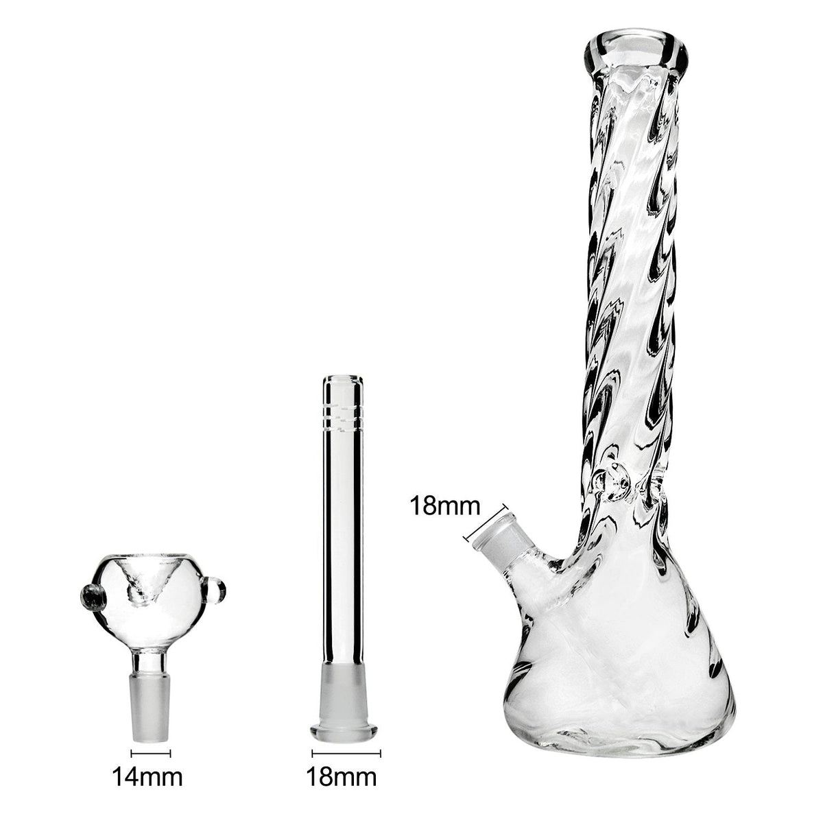 16" Spiral Bong - Discreet Smoker