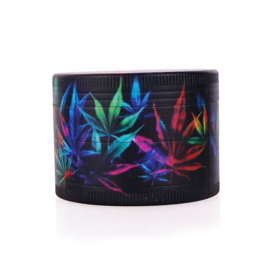 SPLASH ARTWORK HERBAL LEAF 4-PIECE GRINDER - Discreet Smoker