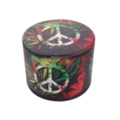 SPLASH ARTWORK HERBAL LEAF 4-PIECE GRINDER - Discreet Smoker