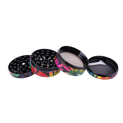 SPLASH ARTWORK HERBAL LEAF 4-PIECE GRINDER - Discreet Smoker