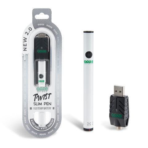 Ooze Twist Slim Pen 2.0 510 Thread Vaporizer Battery - Discreet Smoker