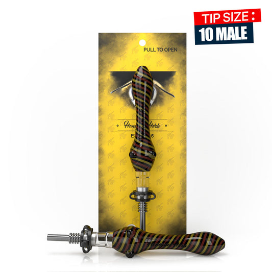 WHIRL STRIPPED NECTAR COLLECTOR - Discreet Smoker