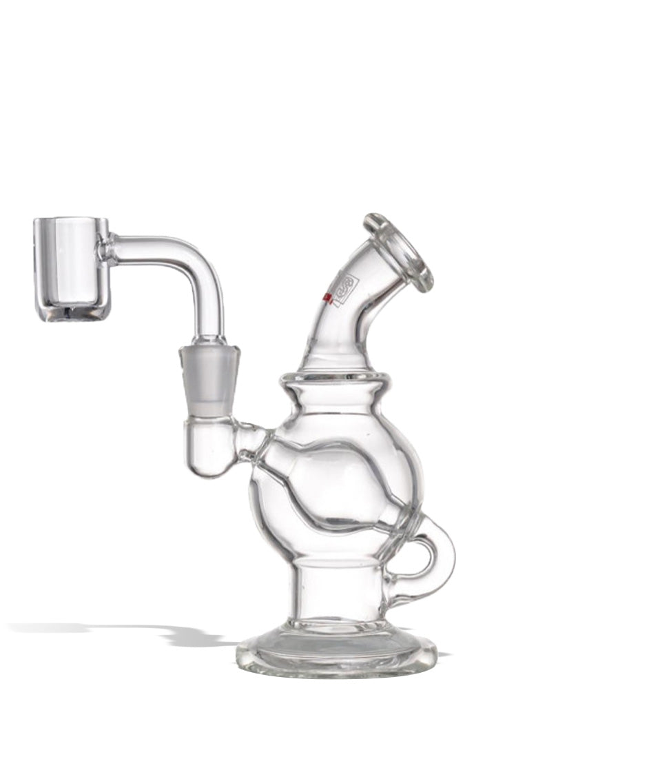 Stokes Typhoon 5 inch Glass Dab Rig with 10mm Quartz Banger - Discreet Smoker