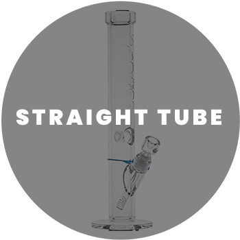 Tall straight tube bong with a removable bowl, ideal for those looking for simple, classic bongs for sale.