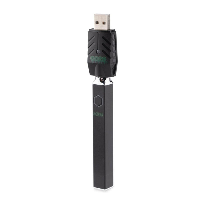 Ooze Quad 510 Thread 500 mAh Square Vape Pen Battery, Panther Black