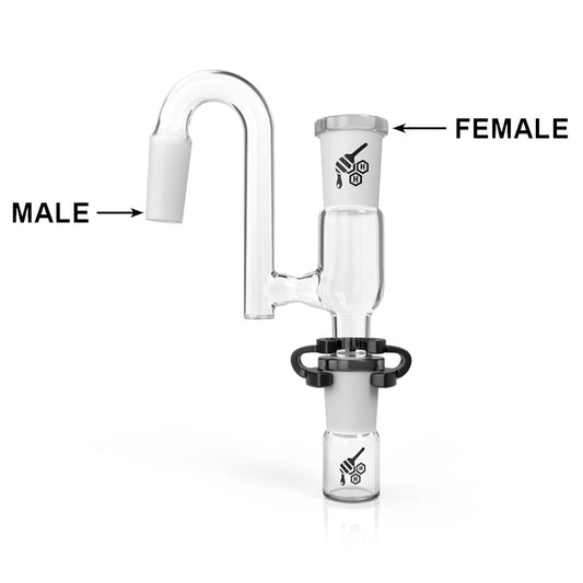 SWAN NECK GLASS RECLAIM CATCHER - Discreet Smoker