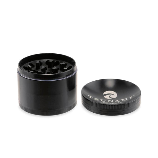 Tsunami Sunken Top 50mm 4-Piece Grinder - Discreet Smoker