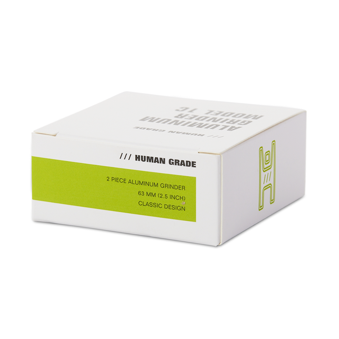 Human Grade Grinder 1C (2.5" 2-Piece) - Discreet Smoker