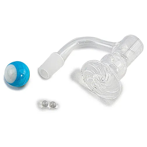 Space King Fully Fused Round Blender Terp Slurper (Light Blue) - Discreet Smoker