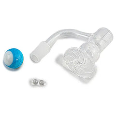 Space King Fully Fused Round Blender Terp Slurper (Light Blue) - Discreet Smoker
