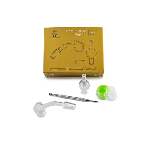 Space King 4mm Thick 45 Banger Kit (Brown) - Discreet Smoker