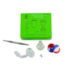 Space King 25mm Round Bottom Banger Kit (Neon Green) - Discreet Smoker