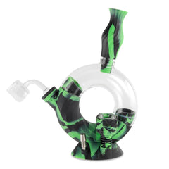 Ooze Ozone Silicone Water Pipe and Dab Straw - Discreet Smoker