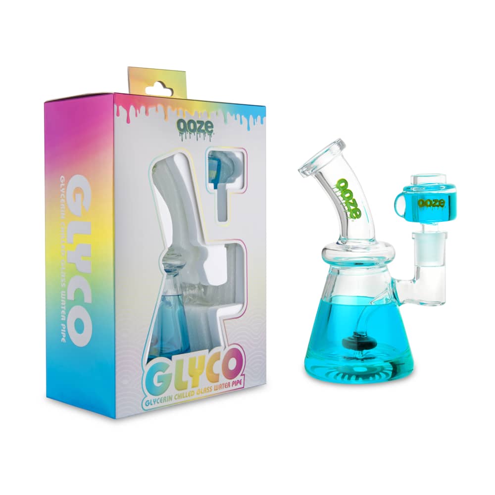 Ooze Glyco Bong Glycerin Chilled Glass Water Pipe - Discreet Smoker