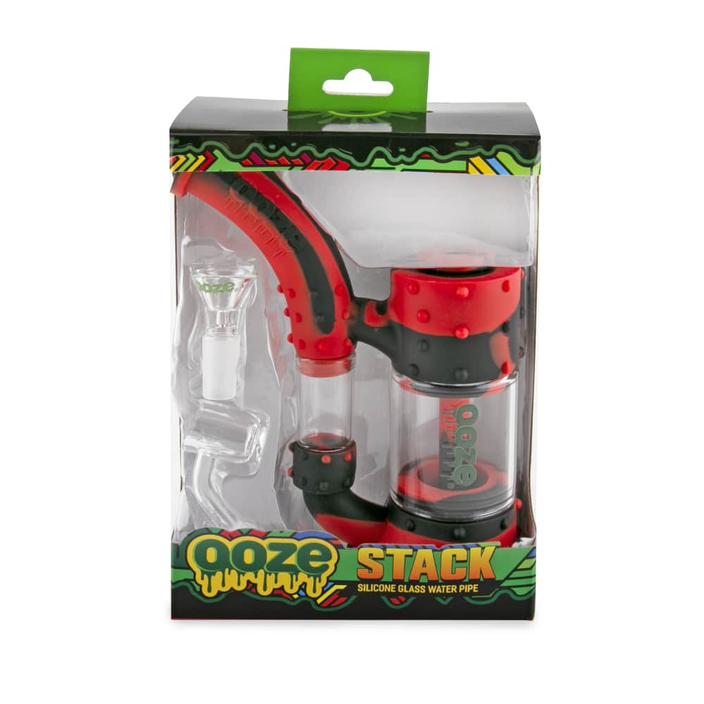 Ooze Stack Pipe Silicone Bubbler - Discreet Smoker