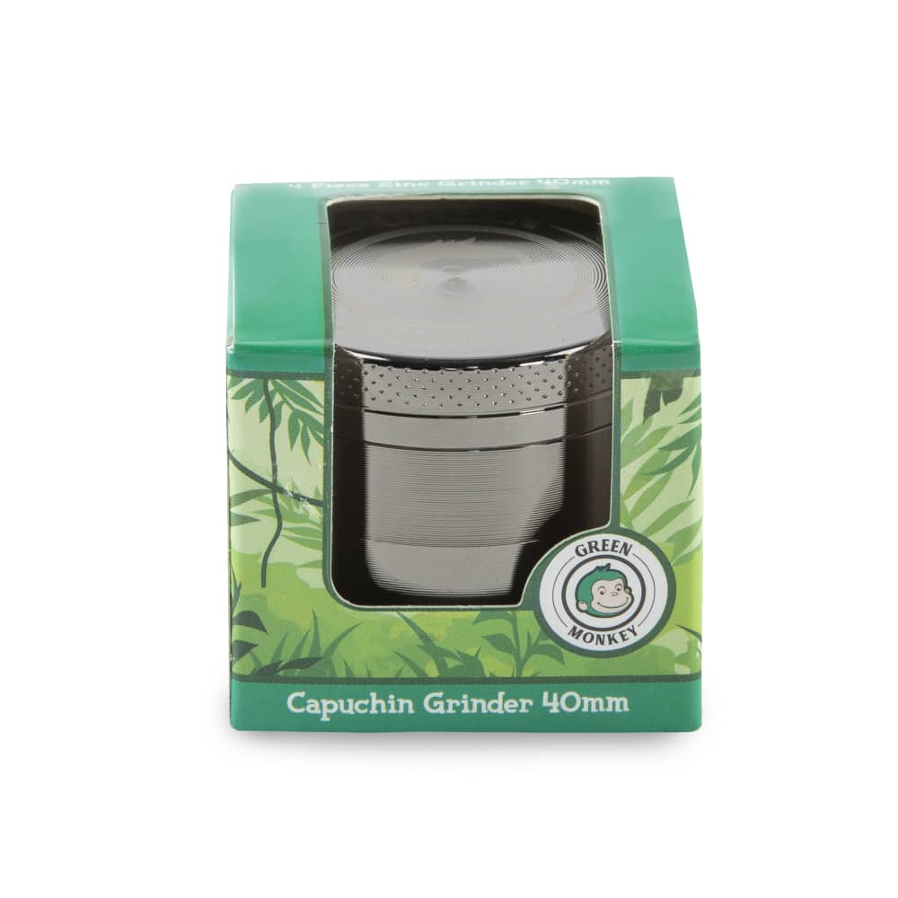 Green Monkey Grinder - Capuchin 4pc - 40mm - Discreet Smoker