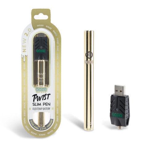 Ooze Twist Slim Pen 2.0 510 Thread Vaporizer Battery - Discreet Smoker