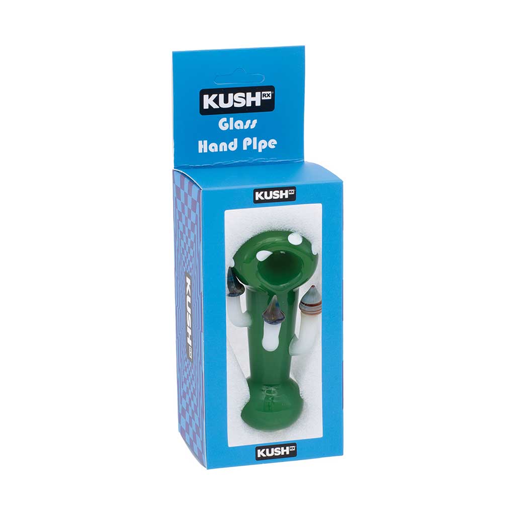TOADSTOOL MUSHROOM GLASS HAND PIPE - Discreet Smoker