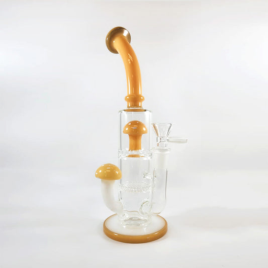MUSHROOM HONEYCOMB DISC PERC DAB RIG - Discreet Smoker