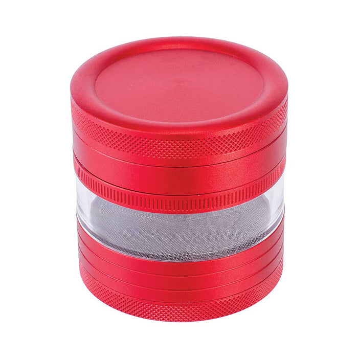 SEE THROUGH CHAMBER GRINDER, Red