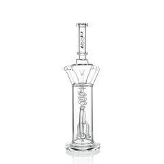 15" Scientific Glass Bong with Tree Perc & Spiral Cooling | Croia Glass - Discreet Smoker