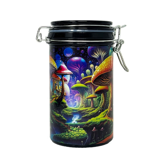 TRIPPY MUSHROOM STORAGE JAR - Discreet Smoker