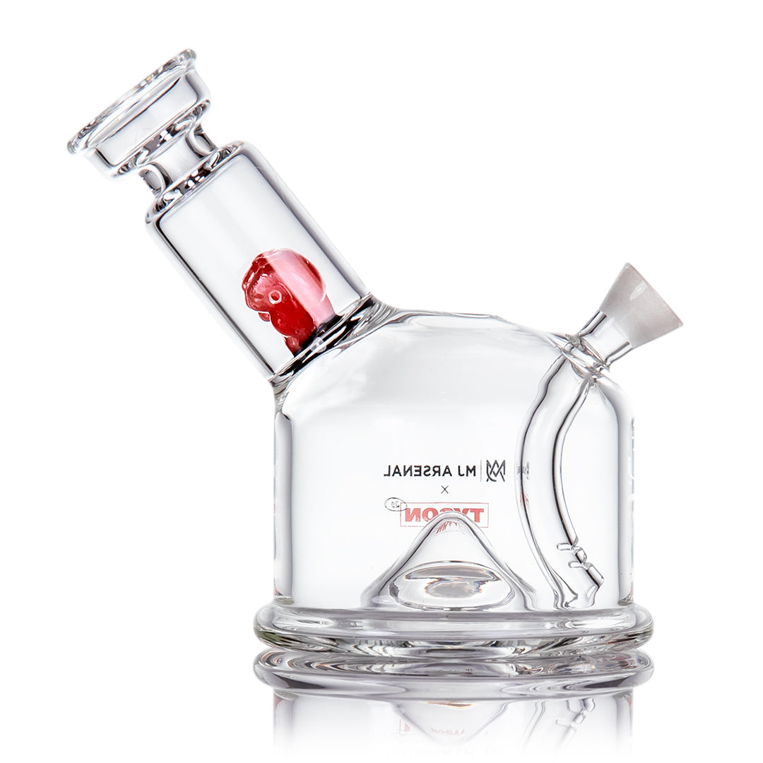 MJ Arsenal x Tyson 2.0 Punch-Out Bubbler - Discreet Smoker