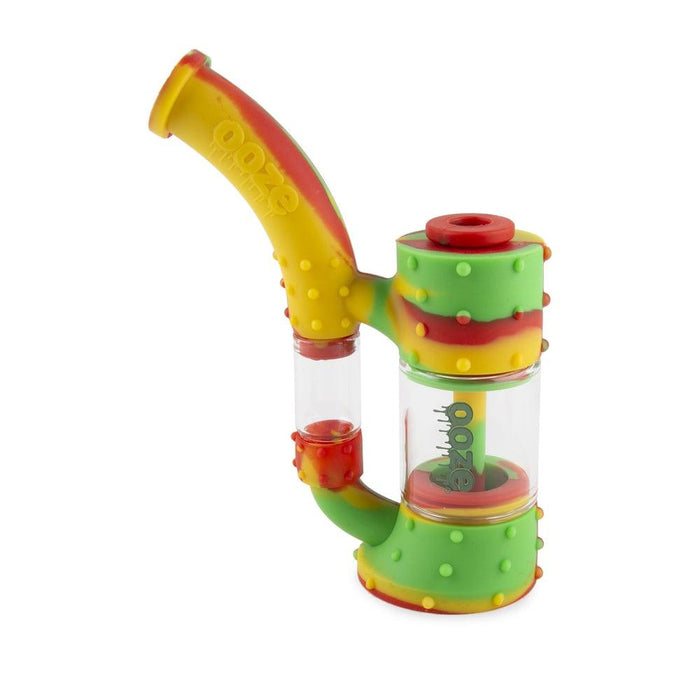 Ooze Stack Pipe Silicone Bubbler, Rasta
