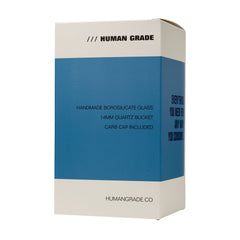 Human Grade Dualing Recycler Glass Rig Water Pipe - Discreet Smoker