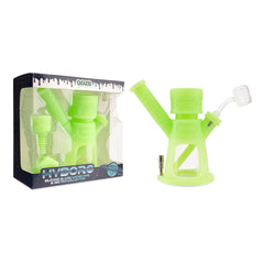 Ooze Hyborg Silicone Glass 4-in-1 Hybrid Water Pipe and Nectar Collector - Discreet Smoker