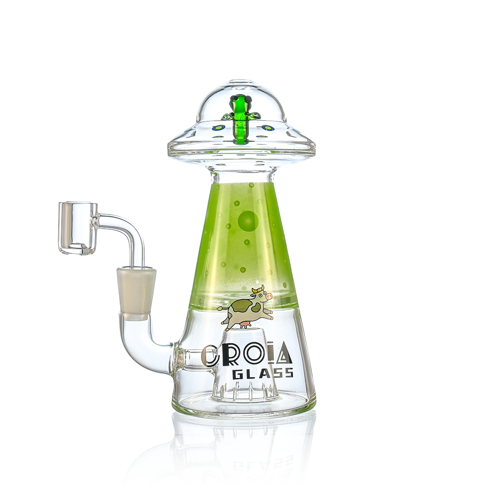 UFO Alien Dab Rig with Showerhead Perc | Croia Glass - Discreet Smoker